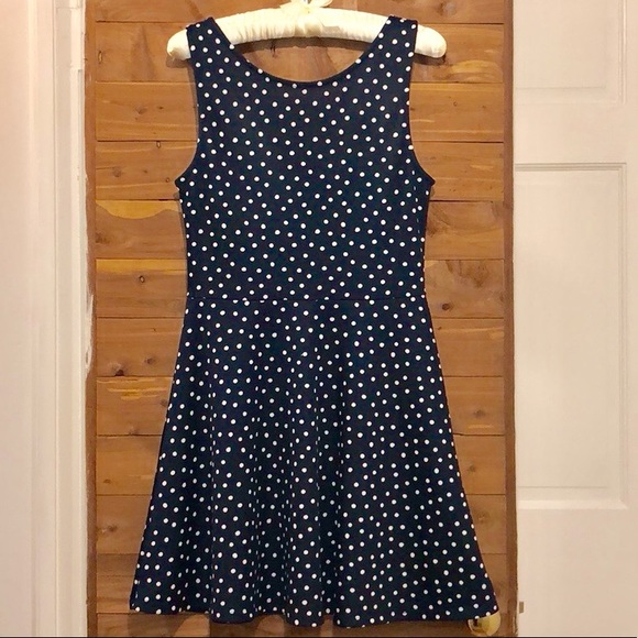 Divided Dresses & Skirts - H&M Divided Blue Polka Dot Dress